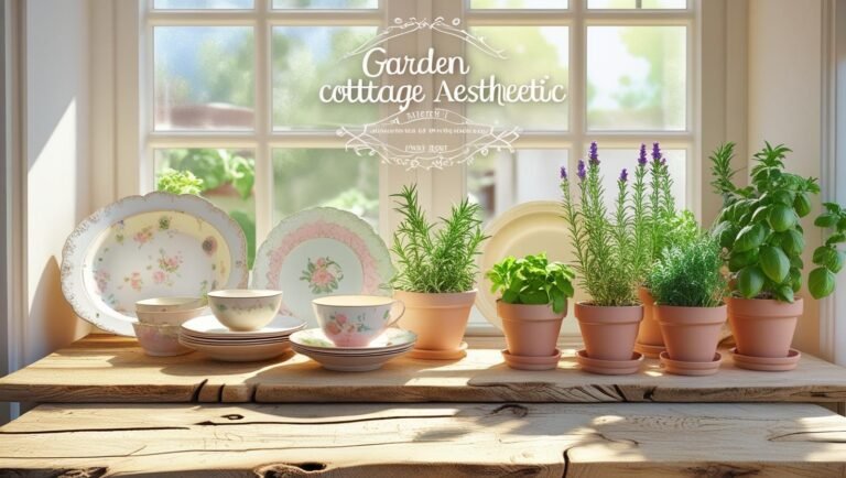 Garden Cottage Aesthetic: Lush Indoor Greenery and Vintage Charm